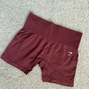 Gymshark Burgundy Every Day Seamless Shorts